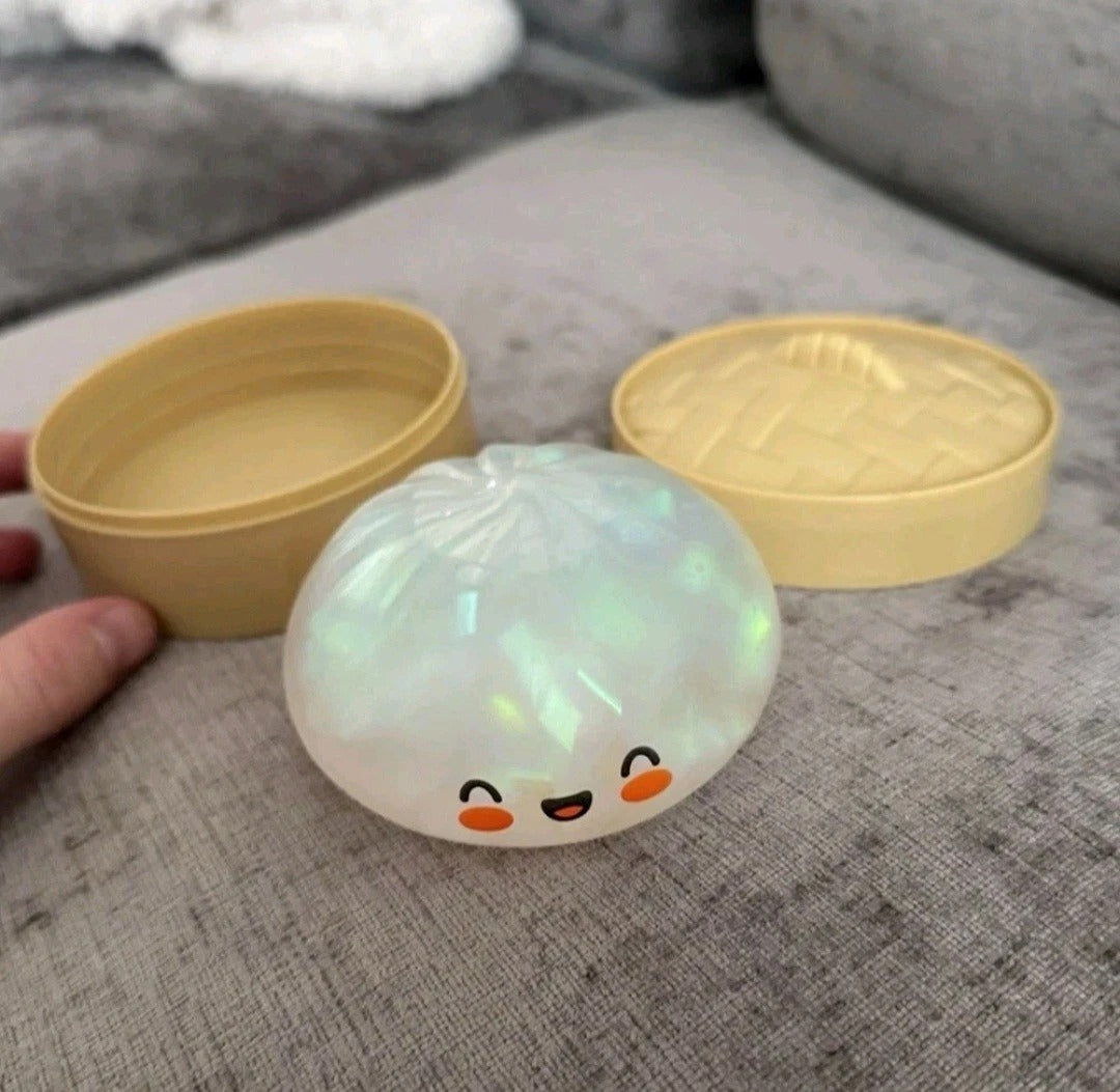 Rare Glitter Dumpling Squishy Toy Mystery Blind Box Bao Bun Stress Relief Toy