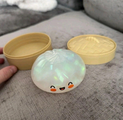 Rare Glitter Dumpling Squishy Toy Mystery Blind Box Bao Bun Stress Relief Toy