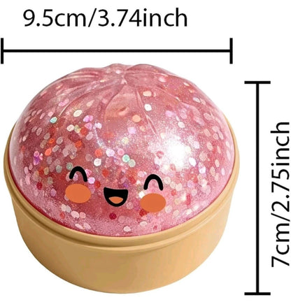 Rare Glitter Dumpling Squishy Toy Mystery Blind Box Bao Bun Stress Relief Toy