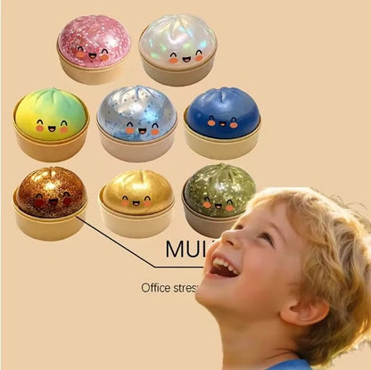 Rare Glitter Dumpling Squishy Toy Mystery Blind Box Bao Bun Stress Relief Toy